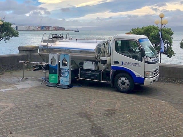 BWT tanker at Wellington waterfront event