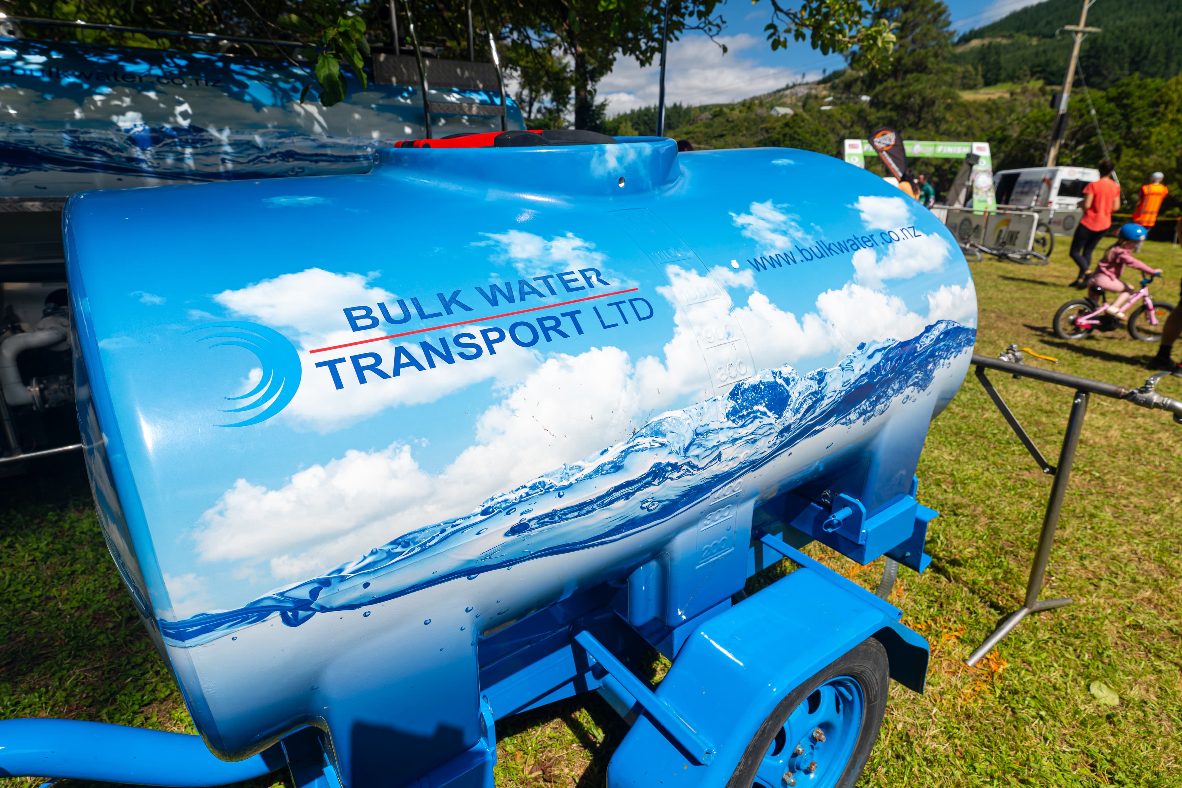 BWT branded water trailer at event